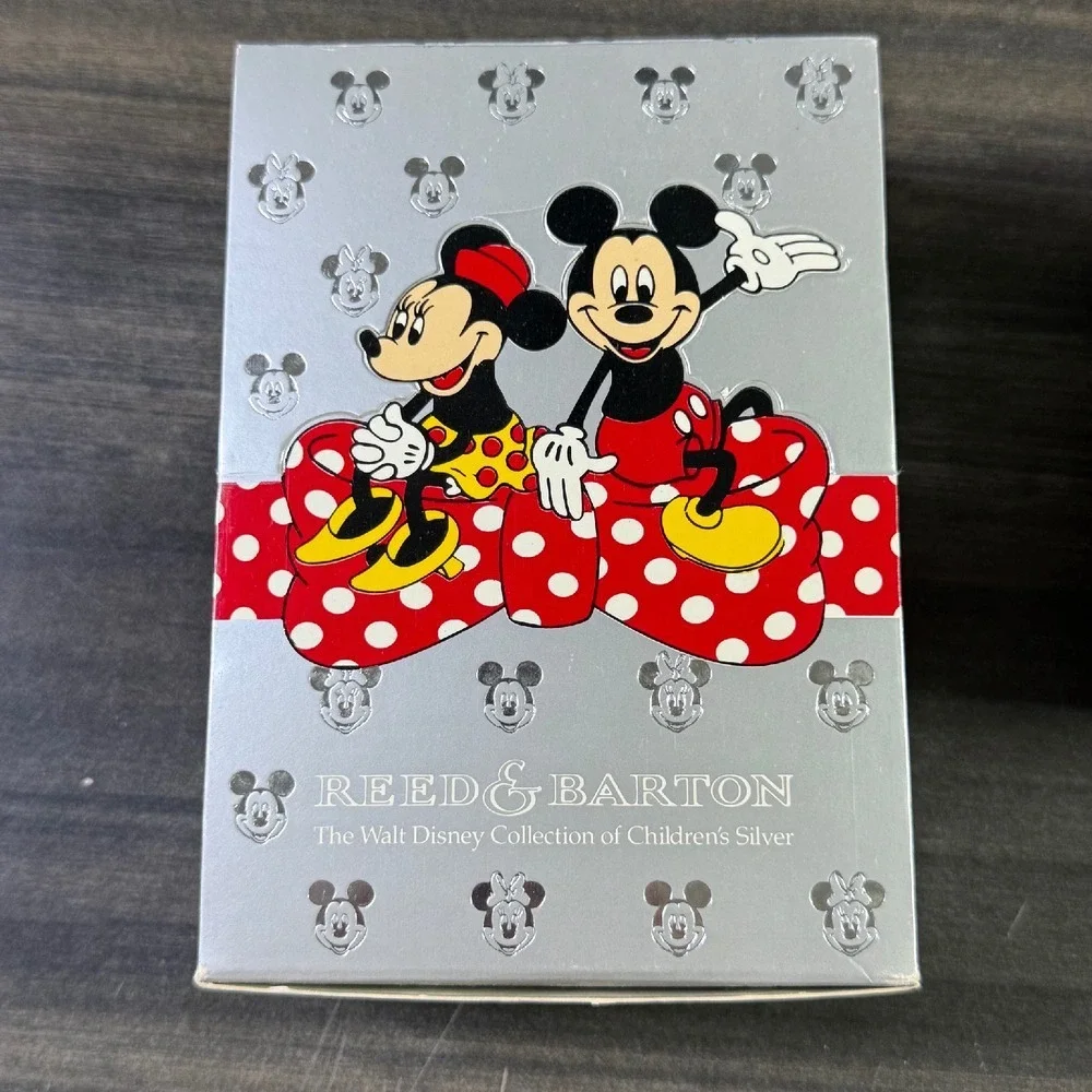 Reed & Barton Silverplate Brush Comb Set Disney‎ Mickey Minnie Mouse Kids